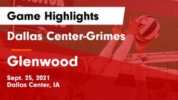 Dallas Center-Grimes  vs Glenwood  Game Highlights - Sept. 25, 2021