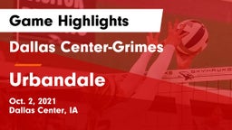 Dallas Center-Grimes  vs Urbandale  Game Highlights - Oct. 2, 2021