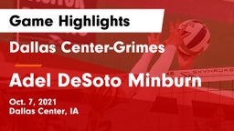 Dallas Center-Grimes  vs Adel DeSoto Minburn Game Highlights - Oct. 7, 2021