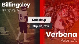 Matchup: Billingsley High vs. Verbena  2016