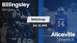 Matchup: Billingsley High vs. Aliceville  2016