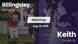 Matchup: Billingsley High vs. Keith  2018