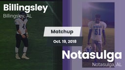 Matchup: Billingsley High vs. Notasulga  2018