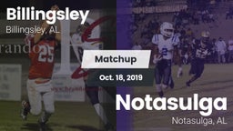 Matchup: Billingsley High vs. Notasulga  2019