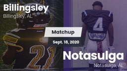 Matchup: Billingsley High vs. Notasulga  2020