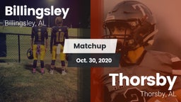 Matchup: Billingsley High vs. Thorsby  2020