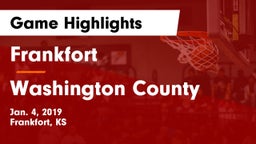 Frankfort  vs Washington County  Game Highlights - Jan. 4, 2019