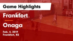 Frankfort  vs Onaga  Game Highlights - Feb. 4, 2019