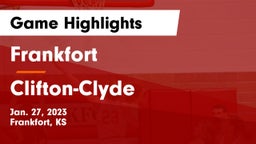 Frankfort  vs Clifton-Clyde  Game Highlights - Jan. 27, 2023