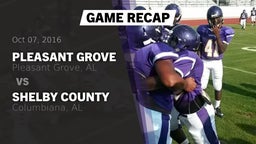 Recap: Pleasant Grove  vs. Shelby County  2016