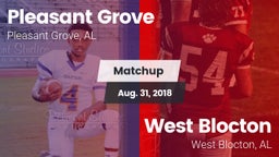 Matchup: Pleasant Grove High vs. West Blocton  2018