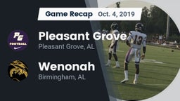 Recap: Pleasant Grove  vs. Wenonah  2019