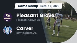 Recap: Pleasant Grove  vs. Carver  2020