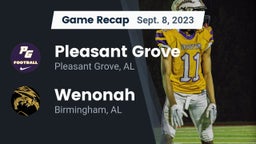 Recap: Pleasant Grove  vs. Wenonah  2023