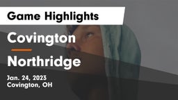 Covington  vs Northridge Game Highlights - Jan. 24, 2023