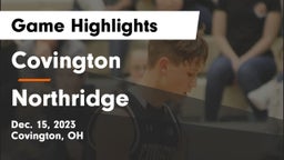 Covington  vs Northridge  Game Highlights - Dec. 15, 2023