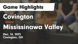 Covington  vs Mississinawa Valley  Game Highlights - Dec. 16, 2023