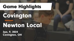 Covington  vs Newton Local  Game Highlights - Jan. 9, 2024