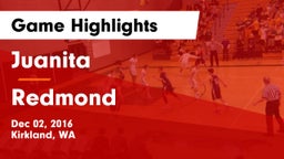 Juanita  vs Redmond  Game Highlights - Dec 02, 2016