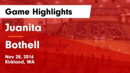 Juanita  vs Bothell  Game Highlights - Nov 28, 2016