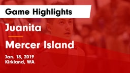 Juanita  vs Mercer Island  Game Highlights - Jan. 18, 2019