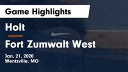 Holt  vs Fort Zumwalt West  Game Highlights - Jan. 21, 2020