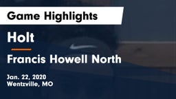 Holt  vs Francis Howell North  Game Highlights - Jan. 22, 2020