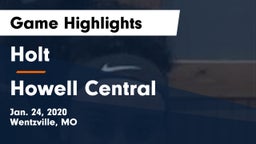 Holt  vs Howell Central  Game Highlights - Jan. 24, 2020