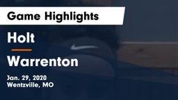 Holt  vs Warrenton  Game Highlights - Jan. 29, 2020