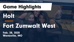 Holt  vs Fort Zumwalt West  Game Highlights - Feb. 28, 2020