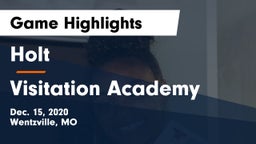 Holt  vs Visitation Academy  Game Highlights - Dec. 15, 2020