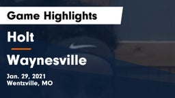 Holt  vs Waynesville  Game Highlights - Jan. 29, 2021
