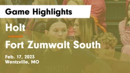 Holt  vs Fort Zumwalt South  Game Highlights - Feb. 17, 2023