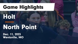 Holt  vs North Point  Game Highlights - Dec. 11, 2023