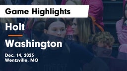 Holt  vs Washington  Game Highlights - Dec. 14, 2023