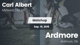 Matchup: Carl Albert High vs. Ardmore  2016