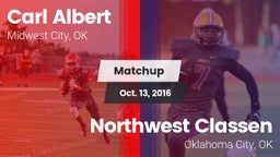 Matchup: Carl Albert High vs. Northwest Classen  2016