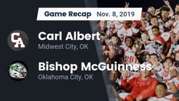 Recap: Carl Albert   vs. Bishop McGuinness  2019