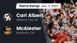 Recap: Carl Albert   vs. McAlester  2022
