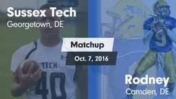 Matchup: Sussex Tech High vs. Rodney  2016