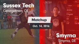 Matchup: Sussex Tech High vs. Smyrna  2016
