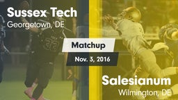 Matchup: Sussex Tech High vs. Salesianum  2016