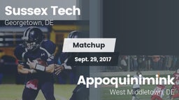 Matchup: Sussex Tech High vs. Appoquinimink  2017