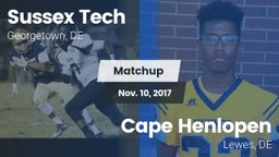 Matchup: Sussex Tech High vs. Cape Henlopen  2017
