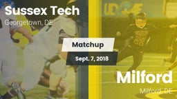 Matchup: Sussex Tech High vs. Milford  2018