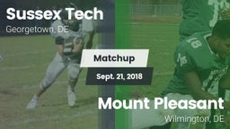 Matchup: Sussex Tech High vs. Mount Pleasant  2018