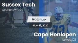 Matchup: Sussex Tech High vs. Cape Henlopen  2020