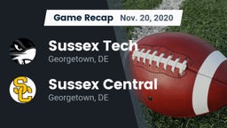 Recap: Sussex Tech  vs. Sussex Central  2020