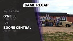 Recap: O'Neill  vs. Boone Central  2016
