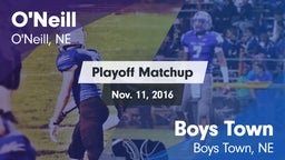 Matchup: ONeill High Sc vs. Boys Town  2016